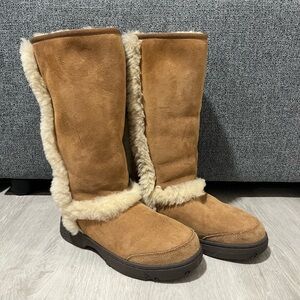 Tall UGGs with Fur Trim